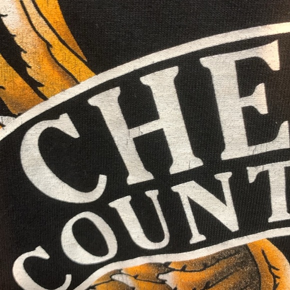 Y2K POW MIA Never Forget Biker Shirt Eagle & Flames Graphic Long Sleeve Medium - Picture 17 of 17